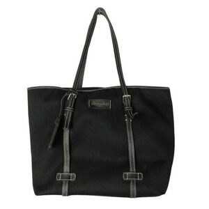 Dooney & Bourke Black Canvas East West Shopper Tote